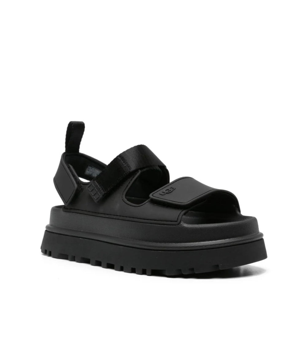 UGG SANDALS - סנדלי האג שחור פלטפורמה