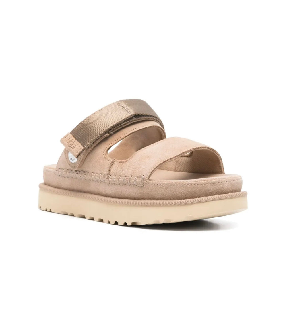 UGG SANDALS - סנדלי האג קרם כהה
