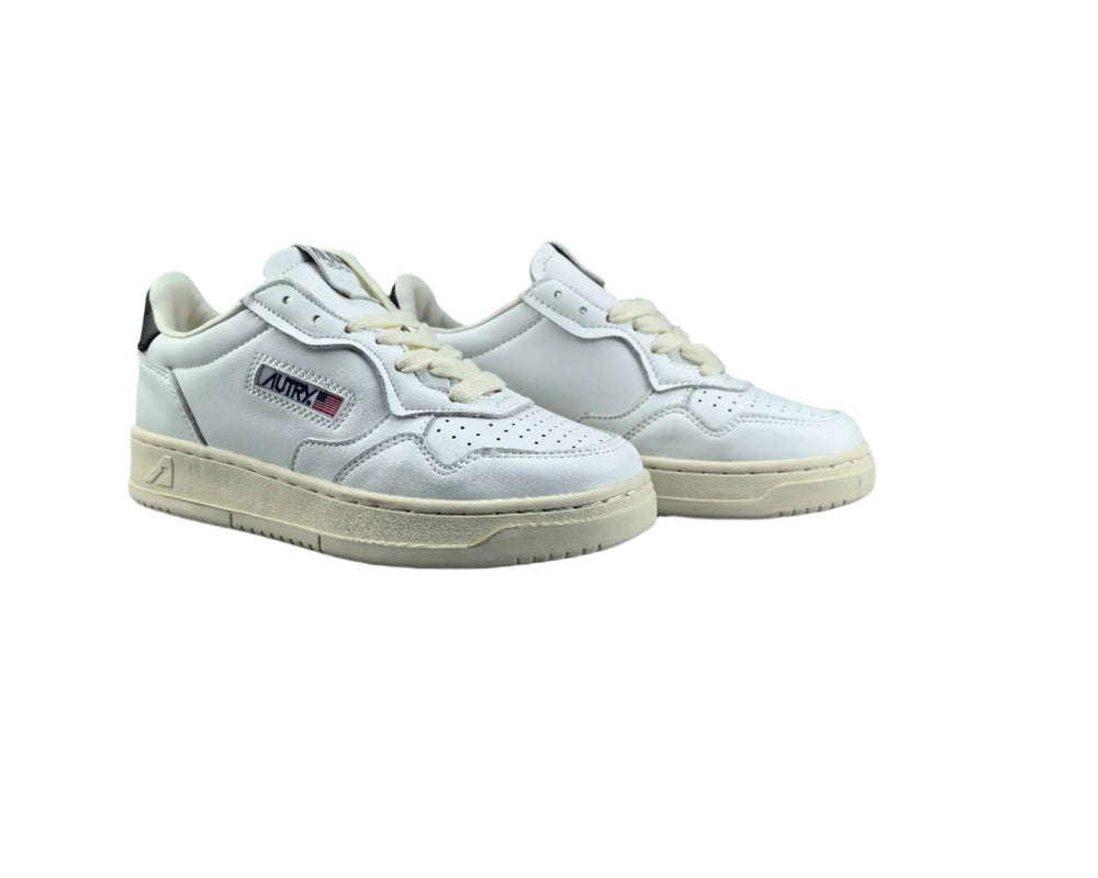 Autry Medalist Low Leather White Black