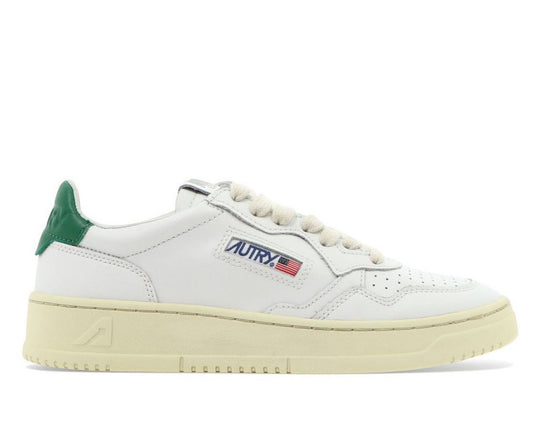 Autry Medalist Low White Green