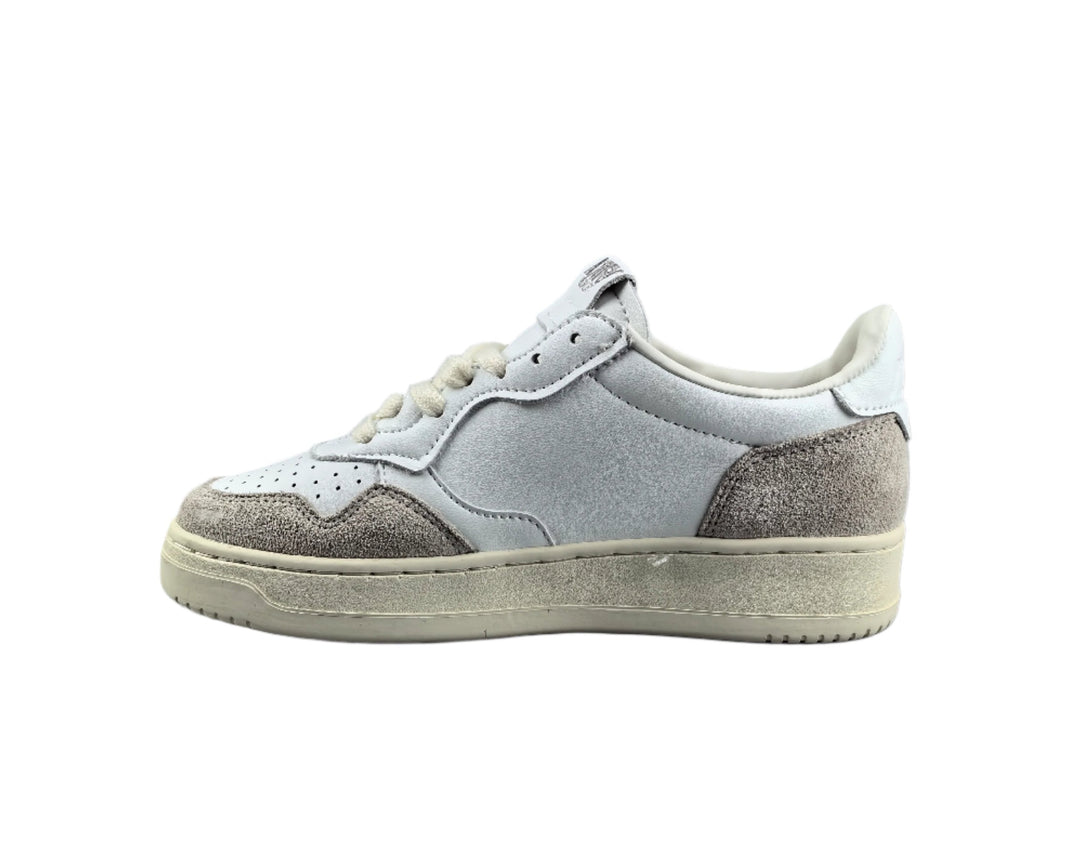 Autry Medalist Low White Suede