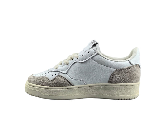 Autry Medalist Low White Suede