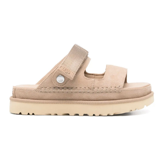 UGG SANDALS - סנדלי האג קרם כהה