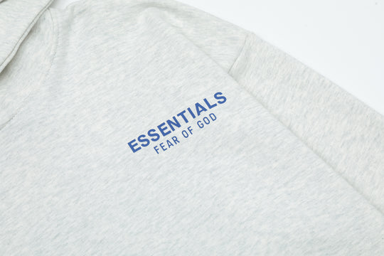 קפוצ'ון "FOG ESSENTIALS X TMC CRENSHAW" בצבע אפור מלנג' בהיר