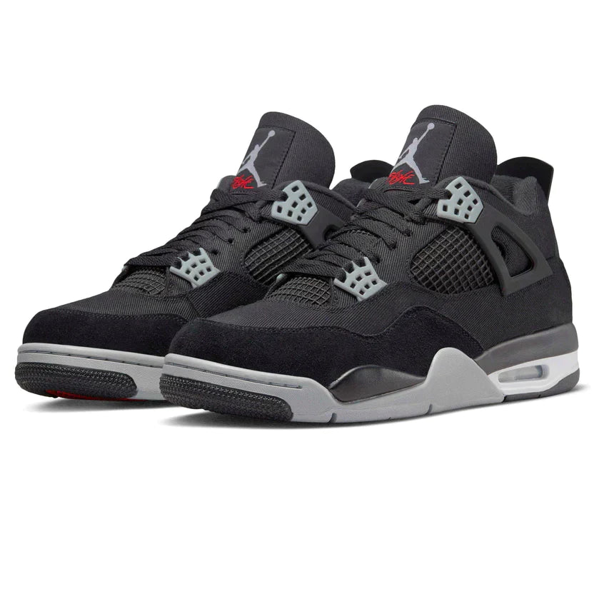 אייר ג'ורדן 4 - Nike Air Jordan שחור Canvas