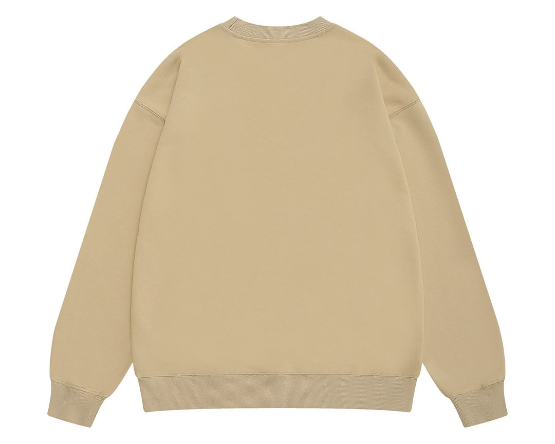 סווטשירט גלרי דפט "CREWNECK" בצבע חאקי