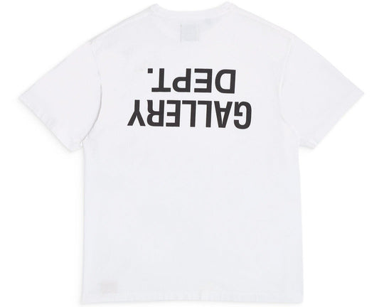 טי שירט גלרי דפט "UPSIDE DOWN" בצבע לבן