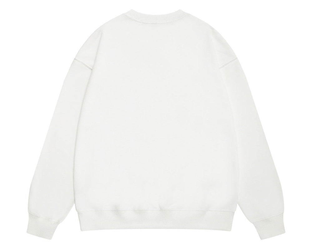 סווטשירט גלרי דפט "CREWNECK" בצבע לבן