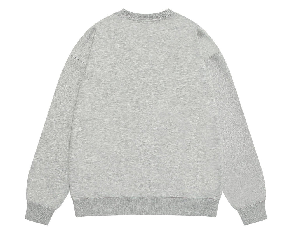 סווטשירט גלרי דפט "CREWNECK" בצבע אפור